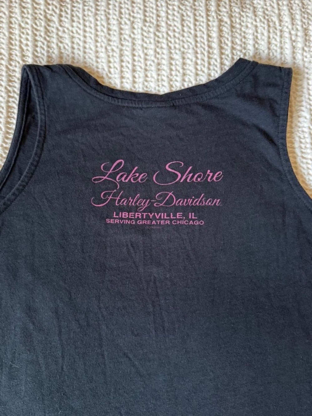 Vintage 2000s Harley Davidson Pink Tank Top - Picture 4 of 4